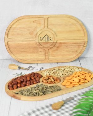 سینی سرو رابروود ژیک مدل مزه خوری لوزی پنج