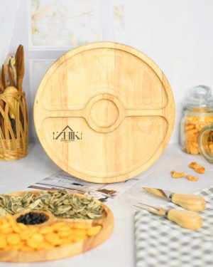 سینی سرو رابروود ژیک مدل گرد سه خانه