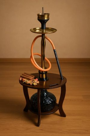 میز قلیون پایه کرنو ژیک فندقی سیر